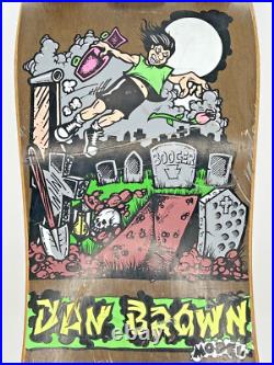 Kryptonics Dan Booger Brown Model Skateboard Graveyard Art Work RARE Vintage