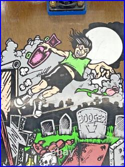 Kryptonics Dan Booger Brown Model Skateboard Graveyard Art Work RARE Vintage