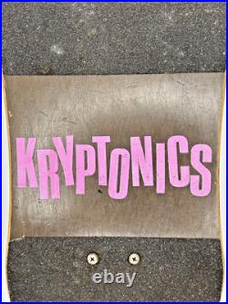 Kryptonics Dan Booger Brown Model Skateboard Graveyard Art Work RARE Vintage