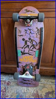 Lance mountain Powell Peralta 1985 Original Vintage Skateboard with Tracker Trucks