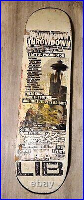 Lib Tech Promo Skateboard Deck Downtown Throwdown Seattle WA 2008