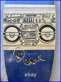 Liquid Force Vintage 45 Cassette Pattern/Artwork Skateboard, used Wakeskate