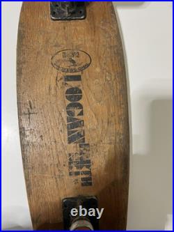 Logan Earth Ski It is 24 long It has ACS 500 trucks Red Rider #4 wheels