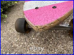 Long Board Skateboard Pink Girl Chico-stick Longboard Rare 1976 Madrid 38.5x9