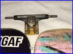 Lot Of Five Vintage 30 Skateboards, Some Wheels & Hardware, Some Are Damaged