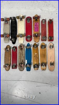 Lot of 14 Vintage Skateboards