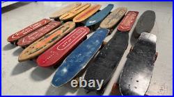 Lot of 14 Vintage Skateboards