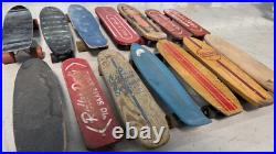 Lot of 14 Vintage Skateboards