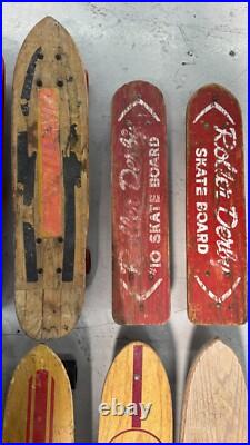 Lot of 14 Vintage Skateboards