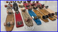 Lot of 14 Vintage Skateboards