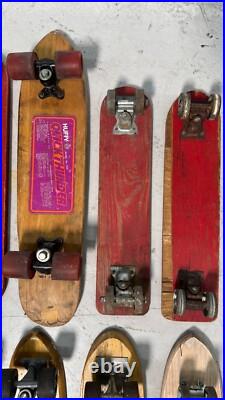 Lot of 14 Vintage Skateboards