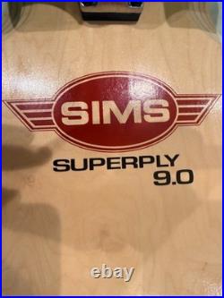 MINT Retro 1970s Sims Superply 9.0 Reissue Complete Skateboard Unridden