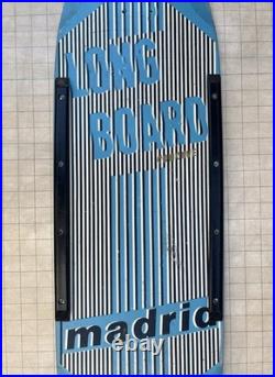 Madrid Concave Long Board Vintage Skateboard Deck OG MADRID SKATEBOARDS Blue