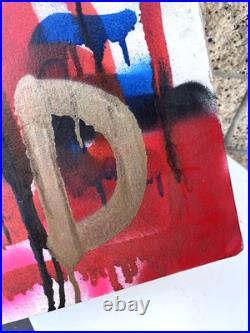 Marc Johnson Original Spray Painted Art Painting Pork World Cyclops Skateboard