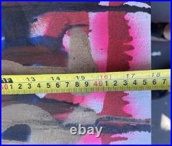 Marc Johnson Original Spray Painted Art Painting Pork World Cyclops Skateboard