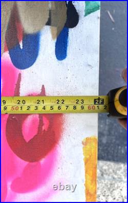 Marc Johnson Original Spray Painted Art Painting Pork World Cyclops Skateboard