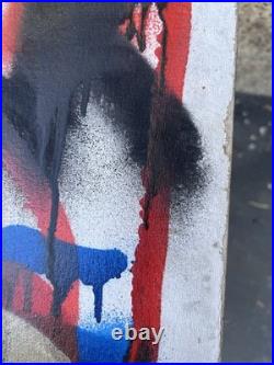 Marc Johnson Original Spray Painted Art Painting Pork World Cyclops Skateboard