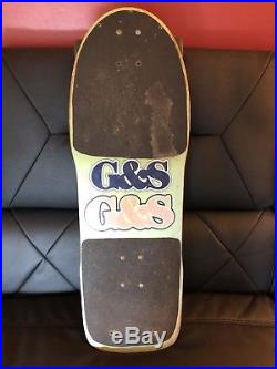 Mark Gator Rogowski Foil Tail 80s Original Vintage G&S Skateboard Deck Rare