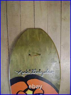 Mark Gonzales skateboard deck NOS OG 1989 GONZ Fat Face VISION Green blind