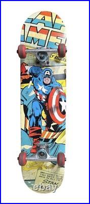 Marvel X Bravo Sports Captain America Comic Skateboard Deck Rare Limited Edition Marvel X Bravo Sports Captain America Comic Skateboard Deck Rare Limited Edition