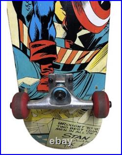 Marvel X Bravo Sports Captain America Comic Skateboard Deck Rare Limited Edition Marvel X Bravo Sports Captain America Comic Skateboard Deck Rare Limited Edition