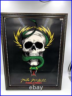 Mike McGill Vintage Framed VCJ Poster Print 18 x 24 Powell Peralta 1984