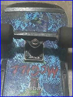 Mike Mcgill 80's Original Powell Peralta Skateboard Blue Skull 31 Copers Ribs
