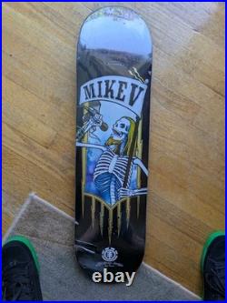 Mike V. Vallely Element Skateboard Deck By Todd Francis Vintage OG