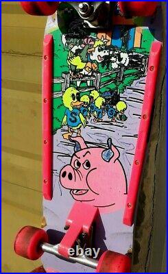 Mike Vallely Barnyard Copy Vintage Skateboard Rolls Racer Retro Collectible Art