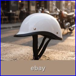 Motorcycle Half Helmet with Brim Retro Half Helmet Compact for Daily Commuting