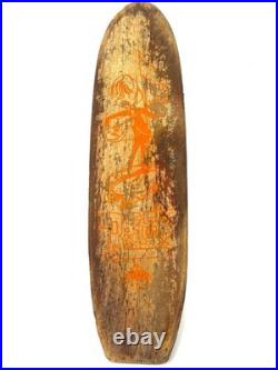 NASH 17 ROCK RIDER SURFBOARD 22 Wood Skateboard 60s Vintage rare