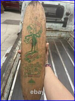 NASH 17 ROCK RIDER SURFBOARD 22 Wood Skateboard 60s Vintage rare