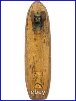 NASH 17 ROCK RIDER SURFBOARD 22 Wood Skateboard 60s Vintage rare