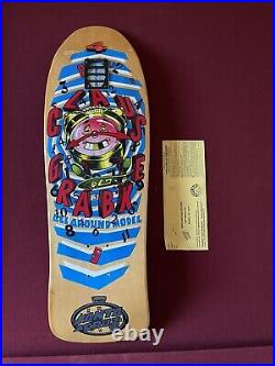 NOS 80s Claus Grabke Santa Cruz Vintage Skateboard Old School Rare Alva Tracker