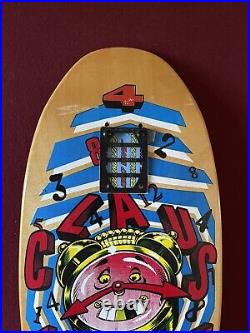 NOS 80s Claus Grabke Santa Cruz Vintage Skateboard Old School Rare Alva Tracker