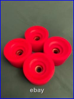 NOS KRYPTONICS 1ST GEN. 70MM RED WHEELS AWESOME Vintage Skateboard 70s