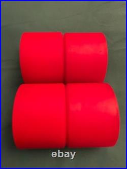 NOS KRYPTONICS 1ST GEN. 70MM RED WHEELS AWESOME Vintage Skateboard 70s