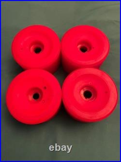 NOS KRYPTONICS 1ST GEN. 70MM RED WHEELS AWESOME Vintage Skateboard 70s