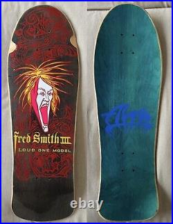 NOS OG 1986 Fred Smith Loud One III Vintage Skateboard Deck Tony Alva Skates