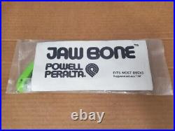 NOS Powell Peralta JAW BONE Green Nose Guard Skateboard Rib Tail Vintage RARE