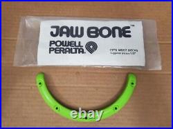 NOS Powell Peralta JAW BONE Green Nose Guard Skateboard Rib Tail Vintage RARE