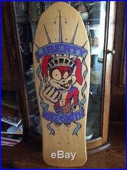 NOS Vintage 1990 Mike Smith Liberty punk Rabbit Skateboard Rare world, 101, blind