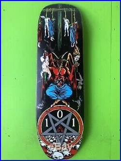 NOS Vintage 1991 NATAS KAUPAS Devil Worship Skateboard Deck 101 FROM Marc Mckee
