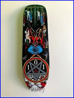 NOS Vintage 1991 NATAS KAUPAS Devil Worship Skateboard Deck 101 FROM Marc Mckee