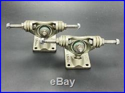 NOS Vintage 70s Gull Wing Split Axle Skateboard Trucks. HPG IV With Plates
