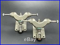 NOS Vintage 70s Gull Wing Split Axle Skateboard Trucks. HPG IV With Plates