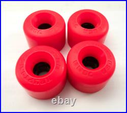 NOS Vintage 80's Red Kryptonics USA Skateboard Wheels 70mm Old School Downhill