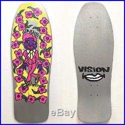 NOS Vintage Mark Gonzales Vision Skateboards Repro Gonz n Roses Color my Friends