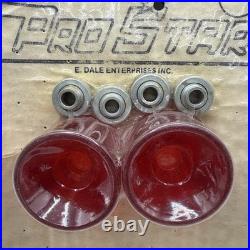 NOS Vintage ProStar Urethane Skateboard Wheels Set Of 4 Sealed Bearings