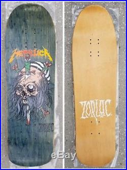 NOS Zorlac Metallica Pirate 2 Vintage Skateboard Deck Pushead 1991